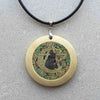 Glass Dome Pendant Black Cat Wicca Pendant Necklace