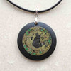 Glass Dome Pendant Black Cat Wicca Pendant Necklace