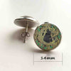 Glass Dome Pendant Black Cat Wicca Pendant Necklace