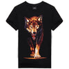3D Wolf T shirt 100% Cotton