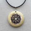 Zodiac Wicca Pendant Necklace Silver Crescent