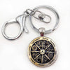 Zodiac Wicca Pendant Necklace Silver Crescent