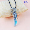 BONLAVIE Wolf Fang Classic Pendant Stainless Steel Charm with Necklace