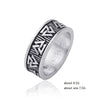 Lemegeton Wicca Black Engraving Geometrical Triangle Ring