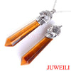 Hexagon Prism Magic Skull Reiki Pendant Necklaces