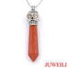 Hexagon Prism Magic Skull Reiki Pendant Necklaces