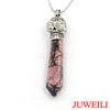 Hexagon Prism Magic Skull Reiki Pendant Necklaces