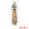 Hexagon Prism Magic Skull Reiki Pendant Necklaces