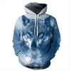 Hoodies 3D Wolf Print