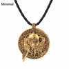 Odin's Huginn and Muninn Crow Valhalla Runic Viking Pendant Necklace