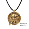 Odin's Huginn and Muninn Crow Valhalla Runic Viking Pendant Necklace