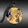 Wicca Cat And Moon Necklace