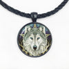 Wicca Wolf Head Photo Necklace Pendant