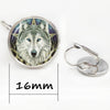 Wicca Wolf Head Photo Necklace Pendant