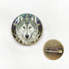 Wicca Wolf Head Photo Necklace Pendant