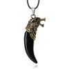 Antique Wolf Fang Pendant Necklace