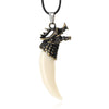 Antique Wolf Fang Pendant Necklace