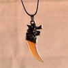 Antique Wolf Fang Pendant Necklace