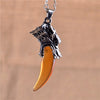 Antique Wolf Fang Pendant Necklace