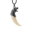 Antique Wolf Fang Pendant Necklace