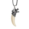 Antique Wolf Fang Pendant Necklace
