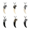 Antique Wolf Fang Pendant Necklace