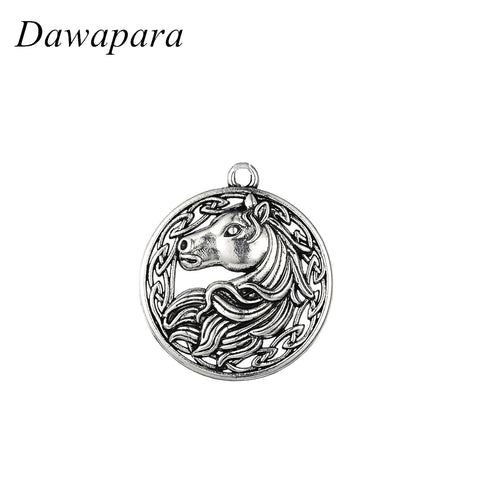 Dawapara Horse Pattern Vintage Pendant