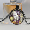 Owl and Book Necklace Wicca Pendant