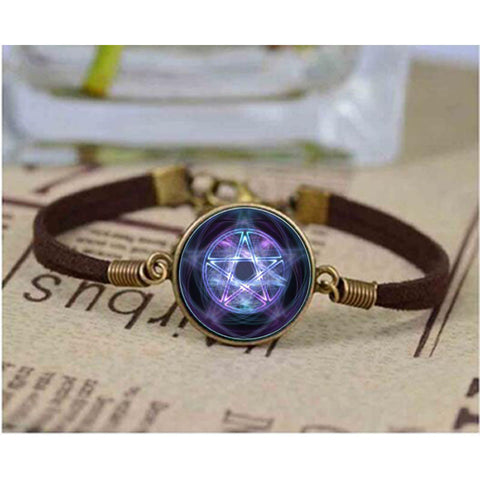 Magic Circle Space Moon Star Ouija Wicca Bracelet
